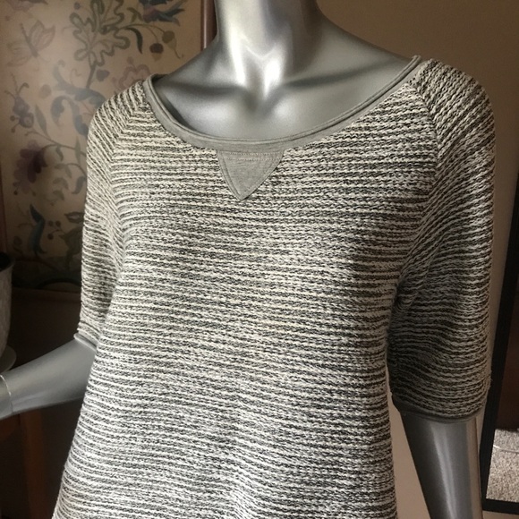 Meadow Rue Anthropologie Medium Shimmering Tweed Grey Boucher Tunic Top Dress - Picture 5 of 14